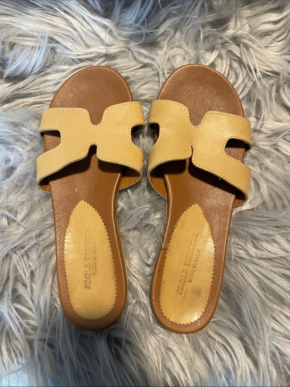 Paola Firenze leather sandals made in Italy